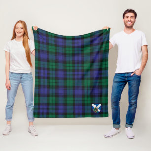 Couverture Polaire Scotch Blackwatch moderne Tartan Plaid