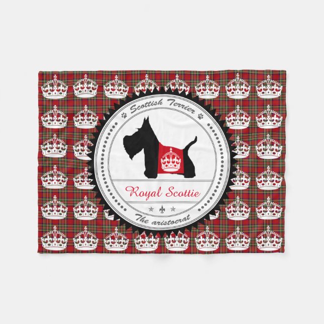 Couverture Polaire Scottie No. couronne 8 royale (Devant (Horizontal))