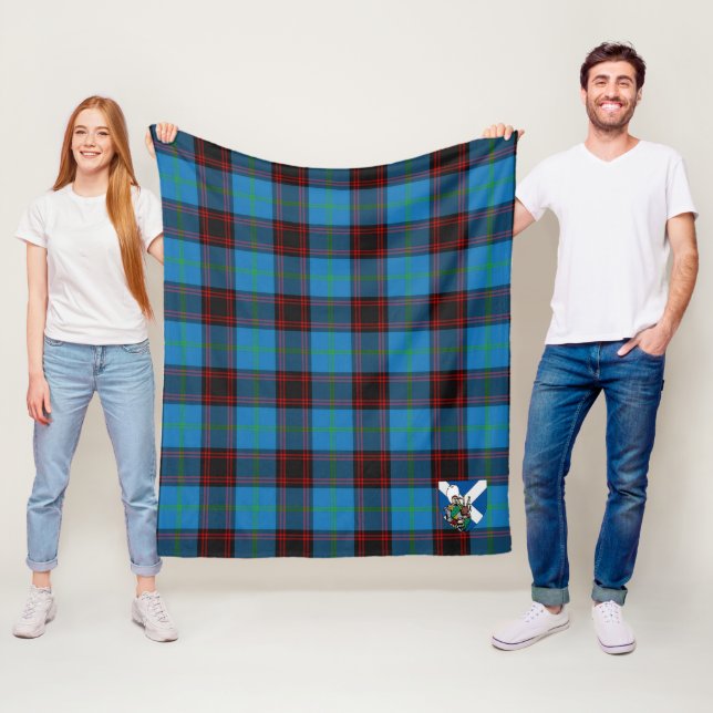 Couverture Polaire Scotts Accueil Tartan Plaid Ancien (En situation)
