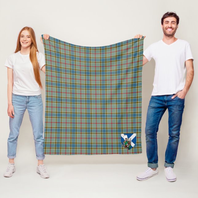 Couverture Polaire Scotts Balfour moderne Tartan Plaid (En situation)