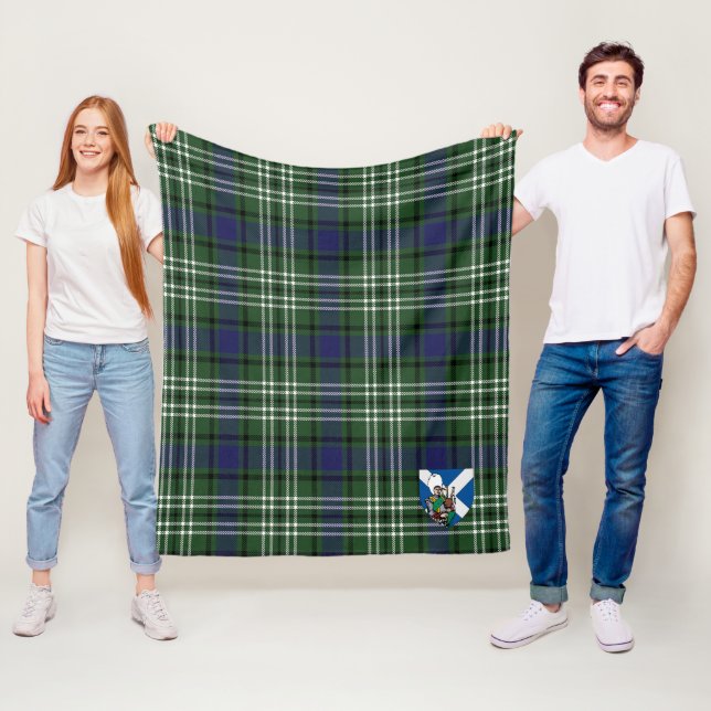 Couverture Polaire Scotts Blyth Tweeside District Tartan Plaid (En situation)