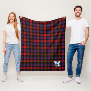 Couverture Polaire Scotts Broun Tartan Plaid Moderne