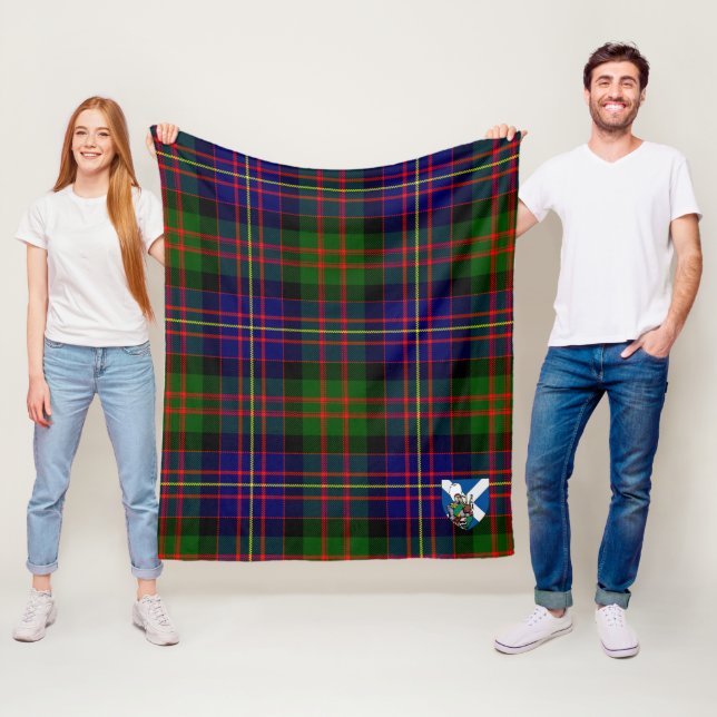 Couverture Polaire Scotts Chalmers Tartan Plaid (En situation)