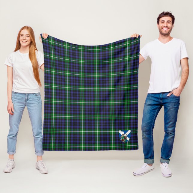 Couverture Polaire Scotts Forbes Lyon Court Tartan Plaid (En situation)