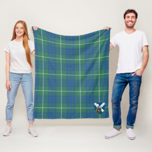 Couverture Polaire Scotts Hamilton Chasse Tartan Plaid Ancien Tartan