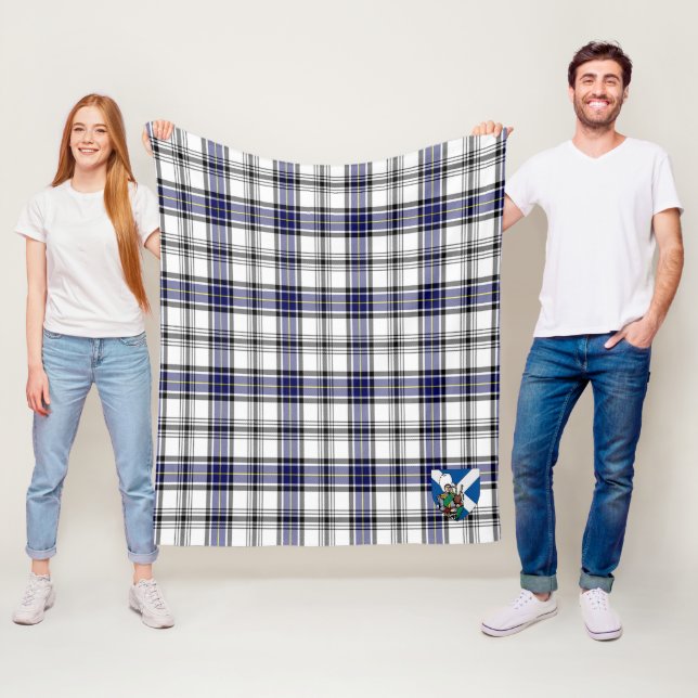 Couverture Polaire Scotts Hannay Grey Tartan Plaid (En situation)