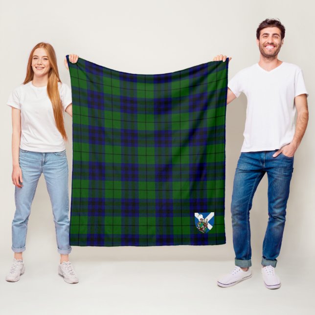 Couverture Polaire Scotts Keith Moderne Tartan Plaid (En situation)