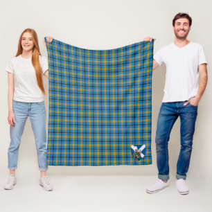 Couverture Polaire Scotts Ling Chasse Tartan Plaid