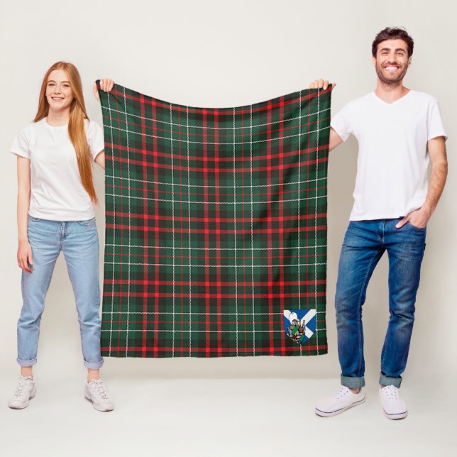 Couverture Polaire Scotts MacDiarmid Tartan Plaid moderne (En situation)