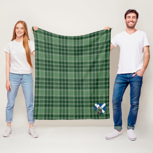 Couverture Polaire Scotts MacDonald Lord Of The Isles Chasse Tartan (En situation)