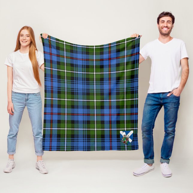 Couverture Polaire Scotts MacKenzie Tartan Plaid (En situation)