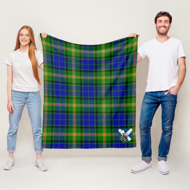 Couverture Polaire Scotts Mai Tland Tartan Plaid (En situation)