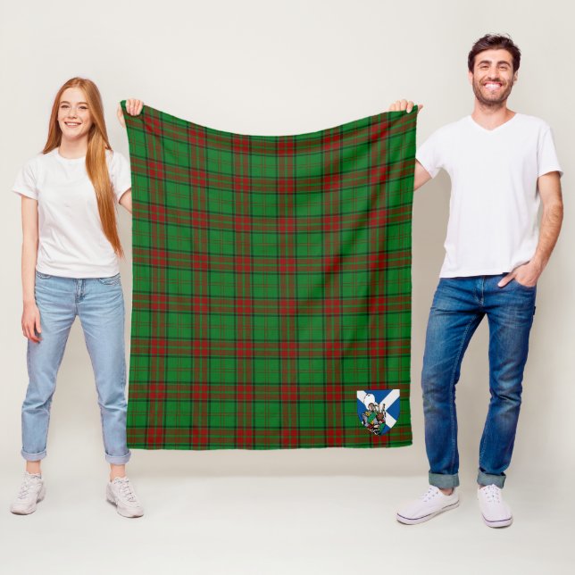 Couverture Polaire Scotts Maxwell Chasse Tartan Plaid (En situation)