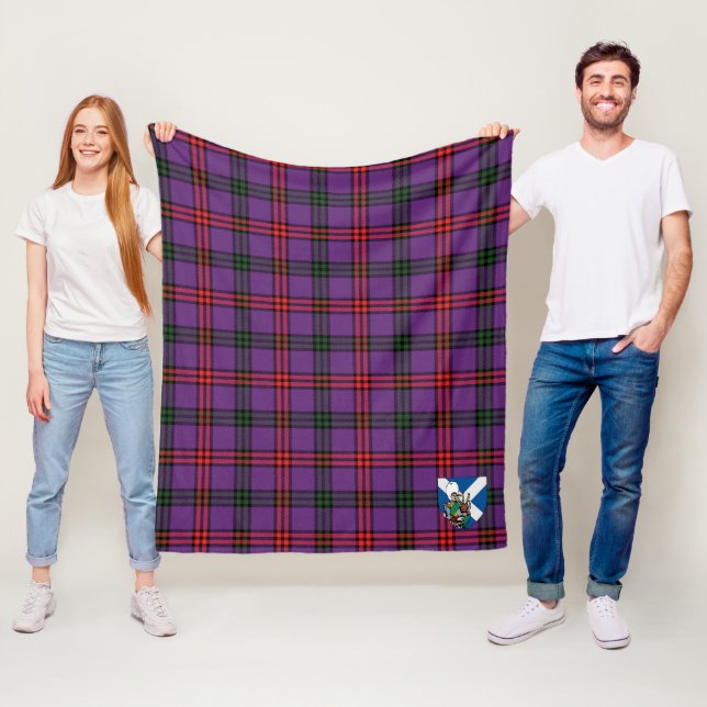 Couverture Polaire Scotts Montgomery Moderne Tartan Plaid (En situation)