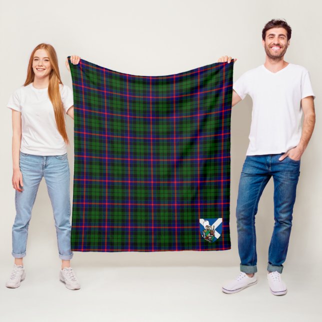 Couverture Polaire Scotts Morrison Tartan Plaid (En situation)