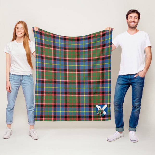 Couverture Polaire Scotts Norvel Tartan Plaid (En situation)