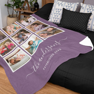 Couverture Polaire Script de collage photo couleur Arrière - plan mod