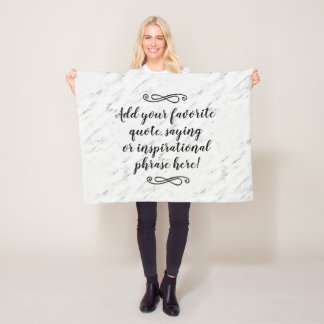 Couverture Polaire Script de la phrase de devis Inspiration personnal