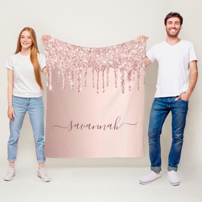 Couverture Polaire Script de nom de la parties scintillant de broussa (En situation)