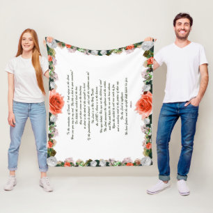 Couverture Polaire Scripture, Psaume 11, Botanic