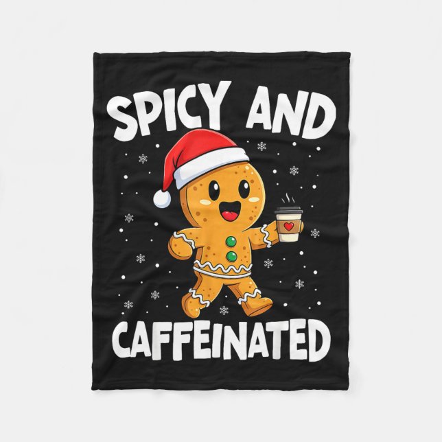 Couverture Polaire Scy And Caffeinated Coffee Women Gingerbread Chris (Devant)