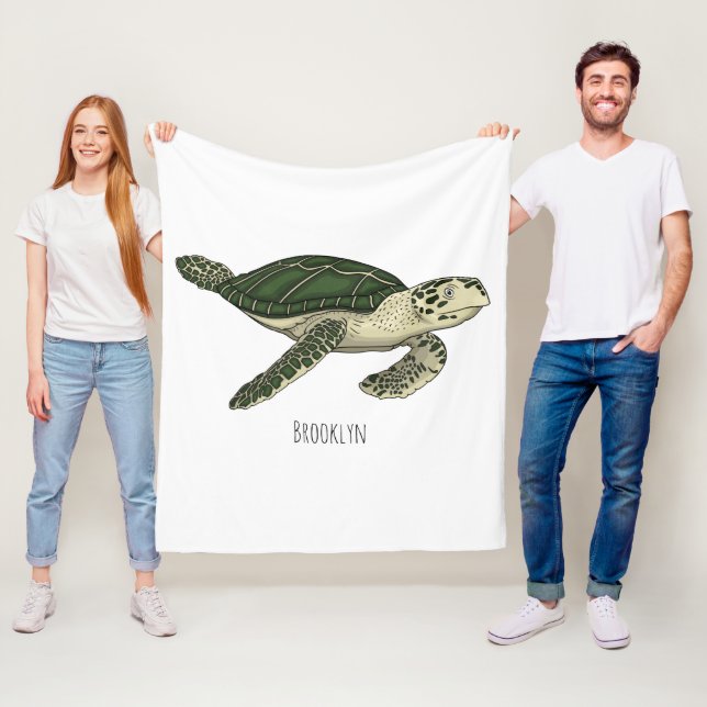 Couverture Polaire Sea turtle cartoon (En situation)