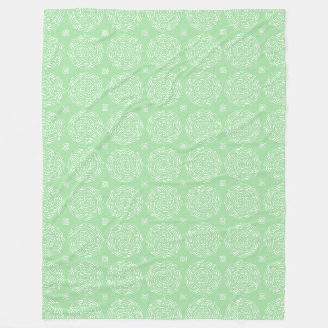 Couverture Polaire Seafoam Mandala (Devant)