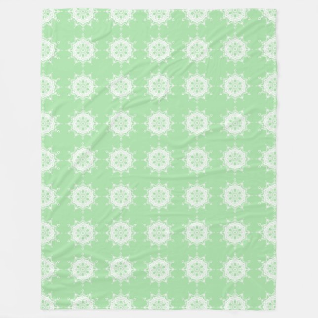 Couverture Polaire Seafoam Mandala (Devant)