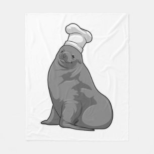 Couverture Polaire Seal as Cook with Chef casquette