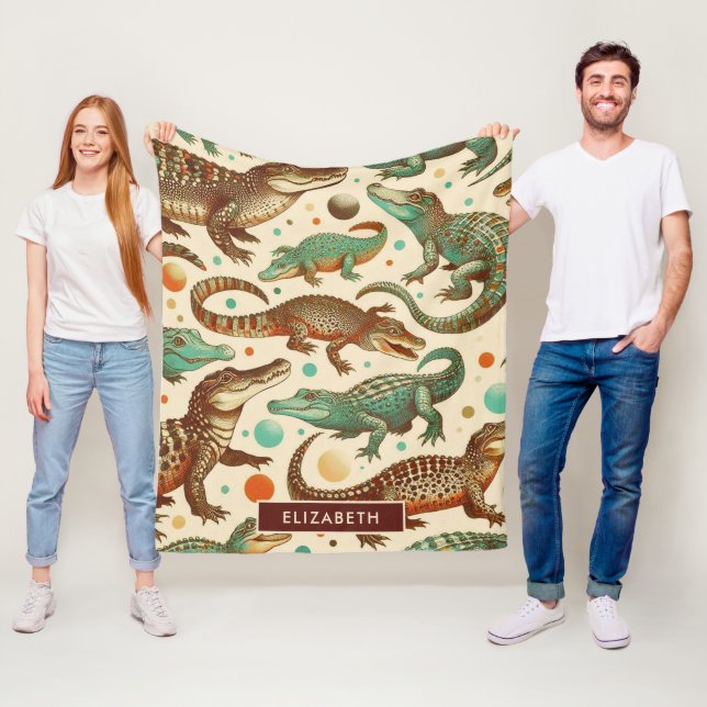 Couverture Polaire Seamlees d'alligator vintages (En situation)