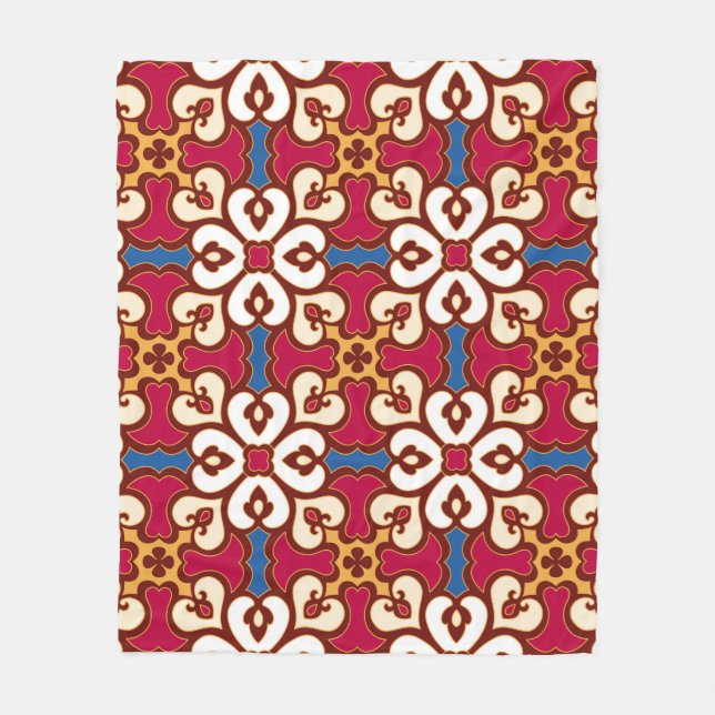 Couverture Polaire Seamless arabic pattern - based on ottoman traditi (Devant)