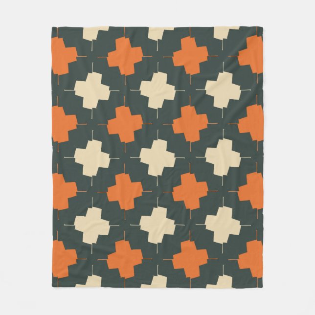 Couverture Polaire Seamless pattern with bright geometric elements on (Devant)