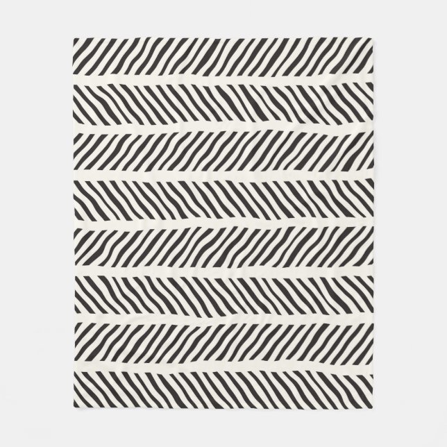 Couverture Polaire Seamless pattern with hand drawn brush strokes. In (Devant)