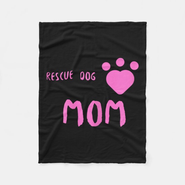 Couverture Polaire Secourir Chien Maman Mignonne Secourir Chien (Devant)