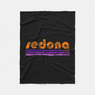 Couverture Polaire Sedona arizona rétro vintage altéré randonnée