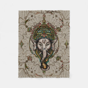 Couverture Polaire Seigneur Ganesha - couleur sur la toile