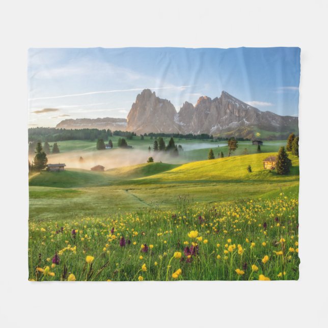 Couverture Polaire Seiser Alm, Alpes de dolomite, Italie (Devant (Horizontal))