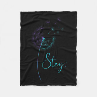 Couverture Polaire Séjour Semicolon Turquoise & Suicide de Dandel