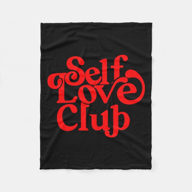 Couverture Polaire Self Care Club Sitive Aesthetic Self Love Valentin (Devant)