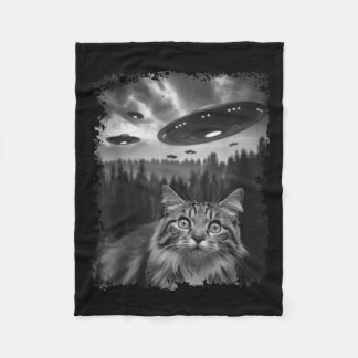 Couverture Polaire Selfie De Chat Graphique Drôle Avec Bigfoot Sasqua