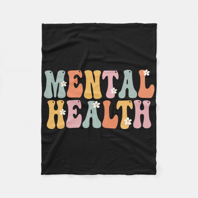 Couverture Polaire Semaine de la santé mentale Jour Super d'appréciat (Devant)