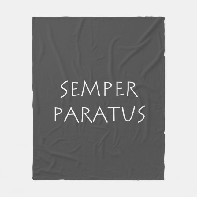 Couverture Polaire Semper paratus (Devant)