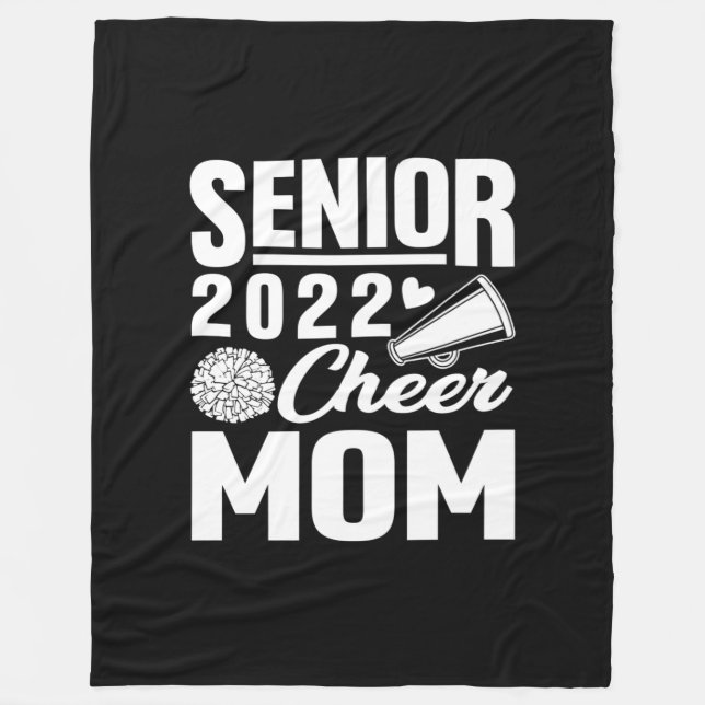 Couverture Polaire Senior Cheer Mom 2022 Cheerleader Cheer Mom Class (Devant)