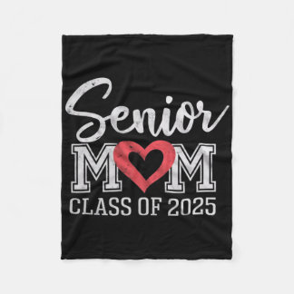 Couverture Polaire Senior Mom Cl Of 2025 Fière Parent Diplôme Tee