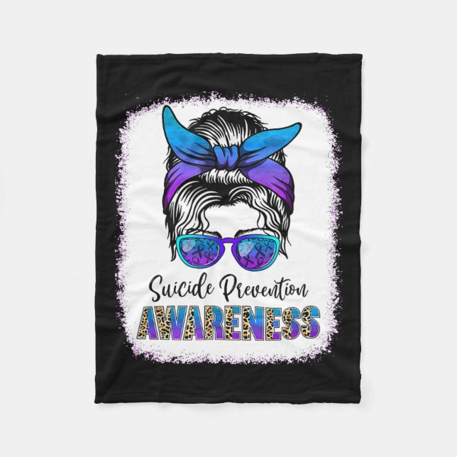 Couverture Polaire Sensibilisation à la prévention du suicide Message (Devant)