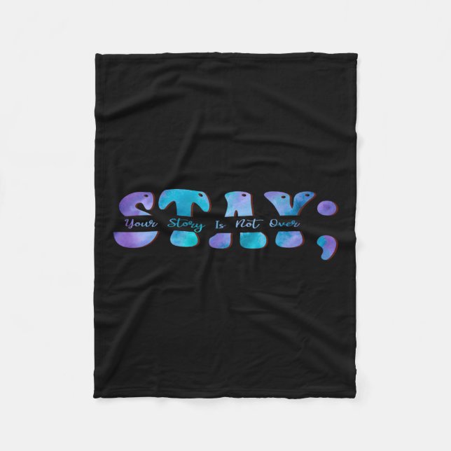 Couverture Polaire Sensibilisation à la prévention du suicide Restez  (Devant)