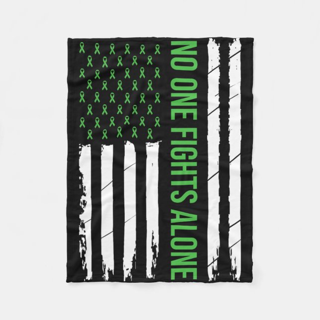 Couverture Polaire Sensibilisation à la santé mentale T-shirt à ruban (Devant)