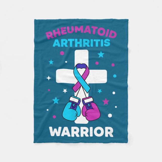 Couverture Polaire Sensibilisation à l'arthrite du guerrier rhumatoïd (Devant)