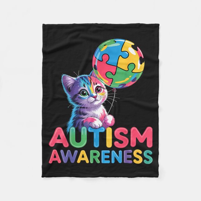 Couverture Polaire Sensibilisation à l'autisme autistique  (Devant)