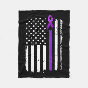 Couverture Polaire Sensibilisation à l'épilepsie Drapeau américain Jo